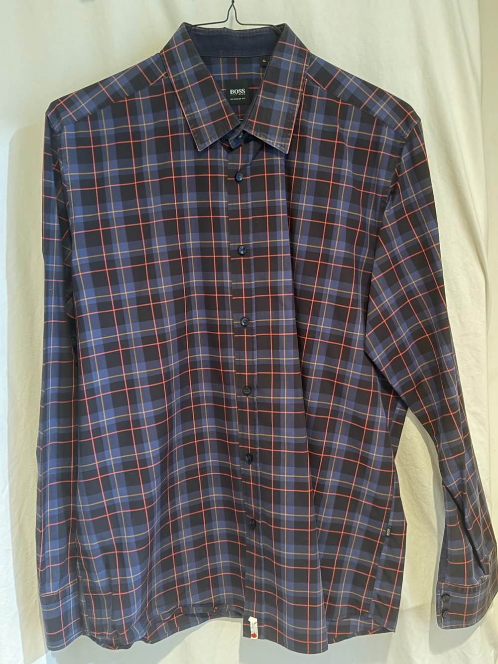 BOSS by HUGO BOSS Regular Fit Men’s Plaid Button-Up Shirt